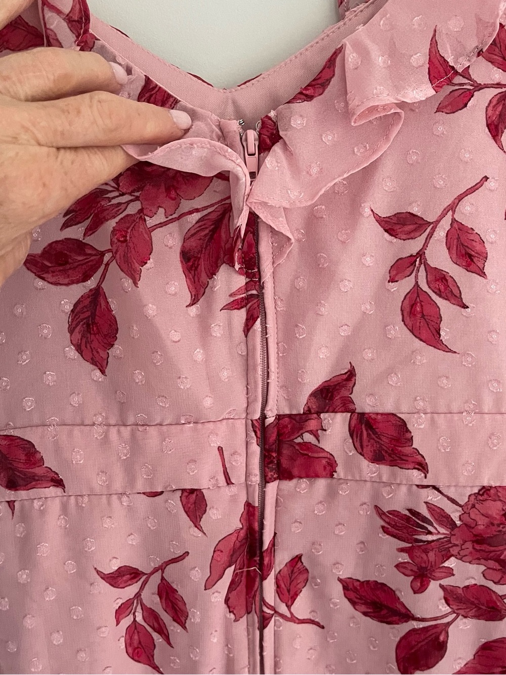 City Studio Pink Floral Ruffle Mini Dress - Picture 4 of 8